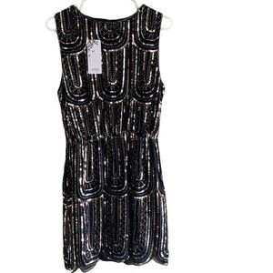 Black Bohemian Sequinned Dress